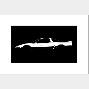 Acura NSX (NA1) Silhouette Posters and Art